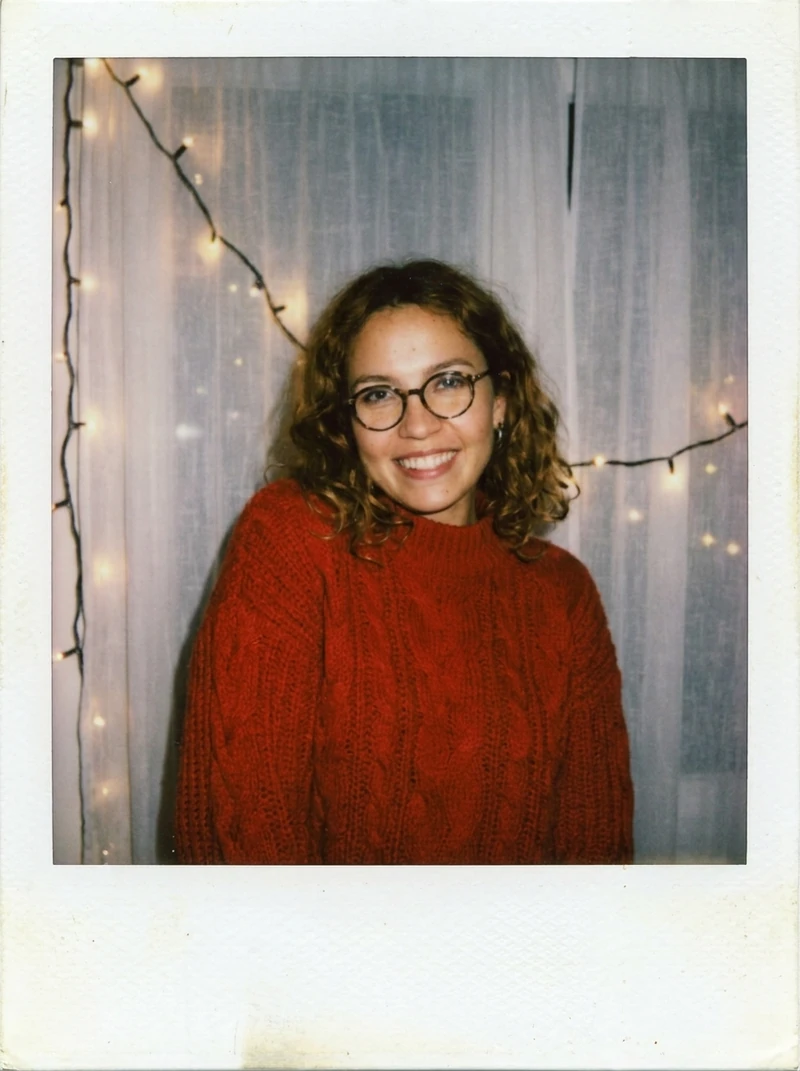 Christmas polaroid on Nano Banana Pro, AI-generated test image