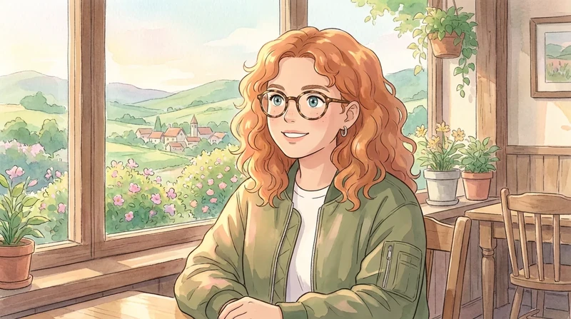 AI-generated test image of our fictional test character